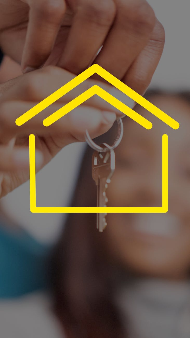 person holding a key